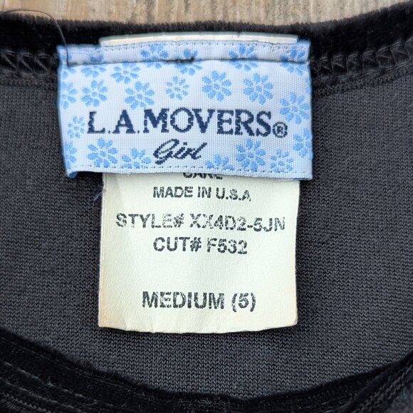 Vintage Girl's Velour Long Sleeved Top - Picture 5 of 7